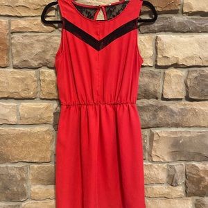Red and Black statement dress